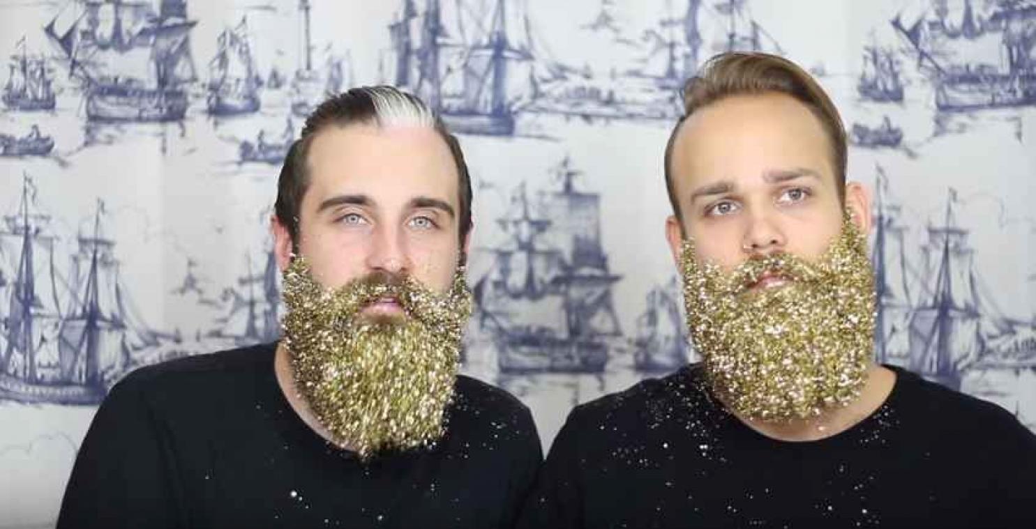 Glitter Beard : la tendance de décorer sa barbe avec paillettes pour Noël