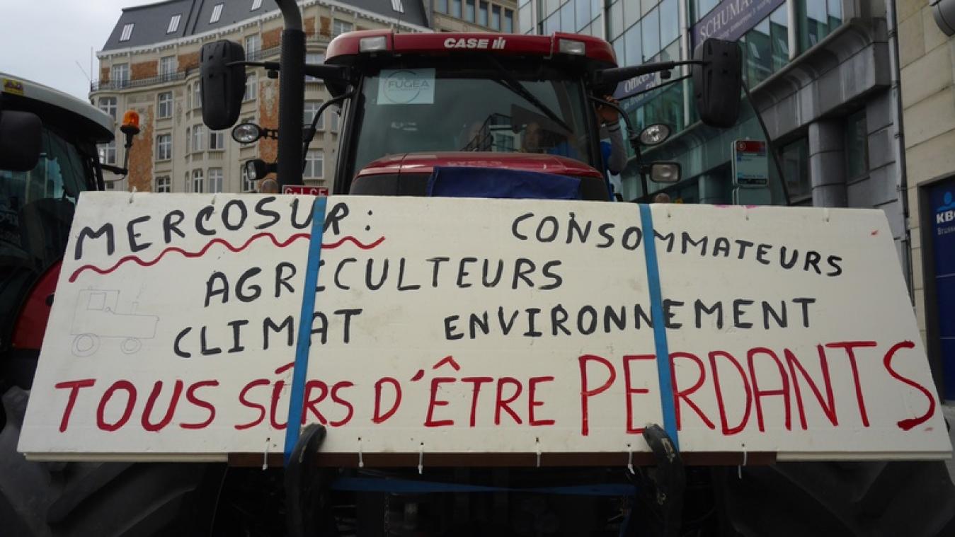 « Mercosur : la mort de l'agriculture » : des agriculteurs manifestent contre l'accord de libre-échange UE/Mercosur