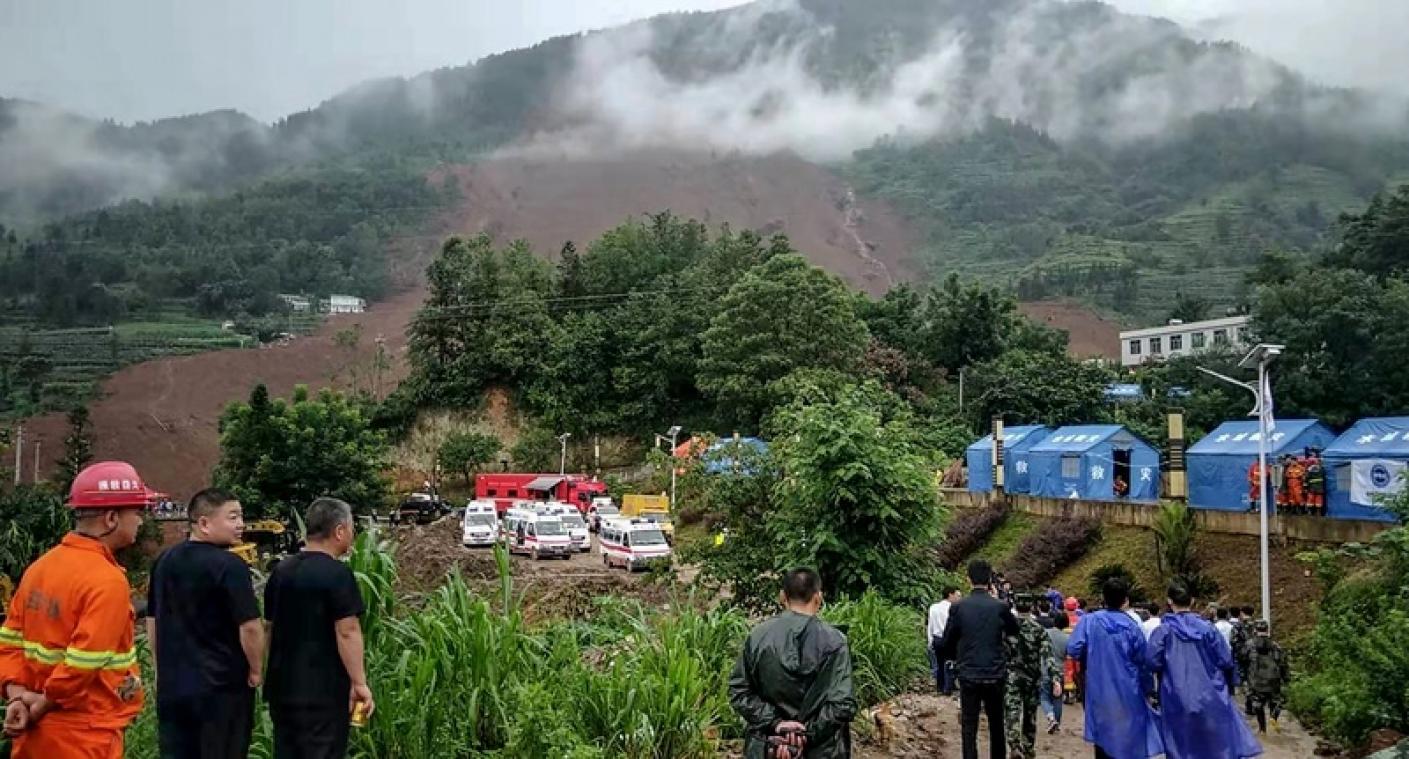 Au moins 15 morts dans un glissement de terrain en Chine