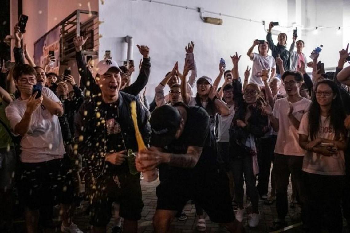 À Hong Kong, un raz de marée pro-démocratie aux élections