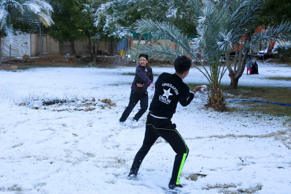 Pour la deuxième fois en plus de 100 ans, il a neigé sur Bagdad