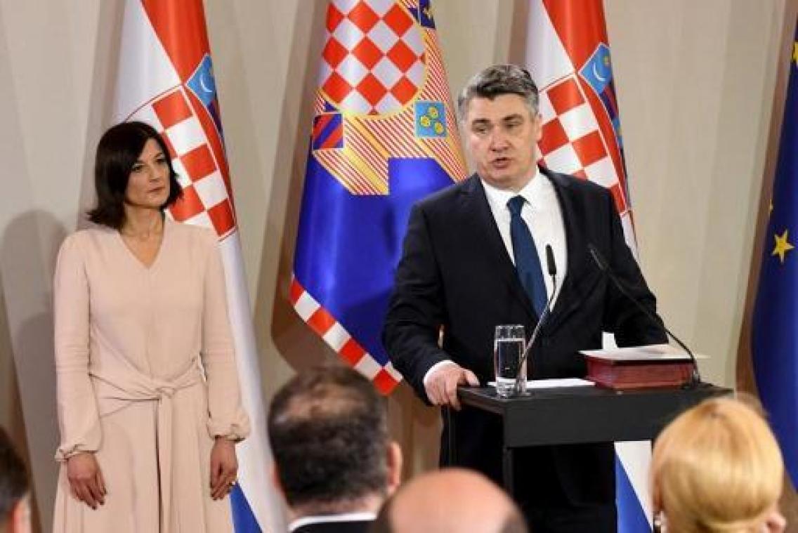 Zoran Milanovic prête serment à la présidence croate