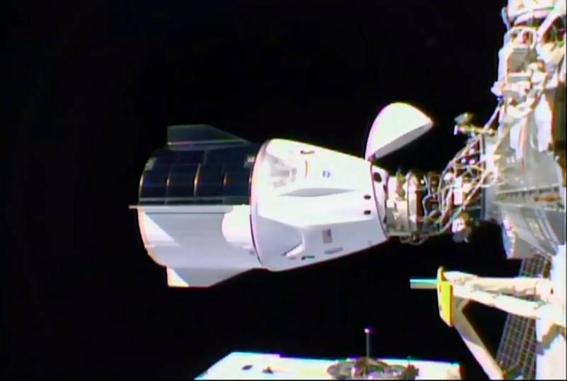 La capsule Dragon de SpaceX s'est arrimée à l'ISS