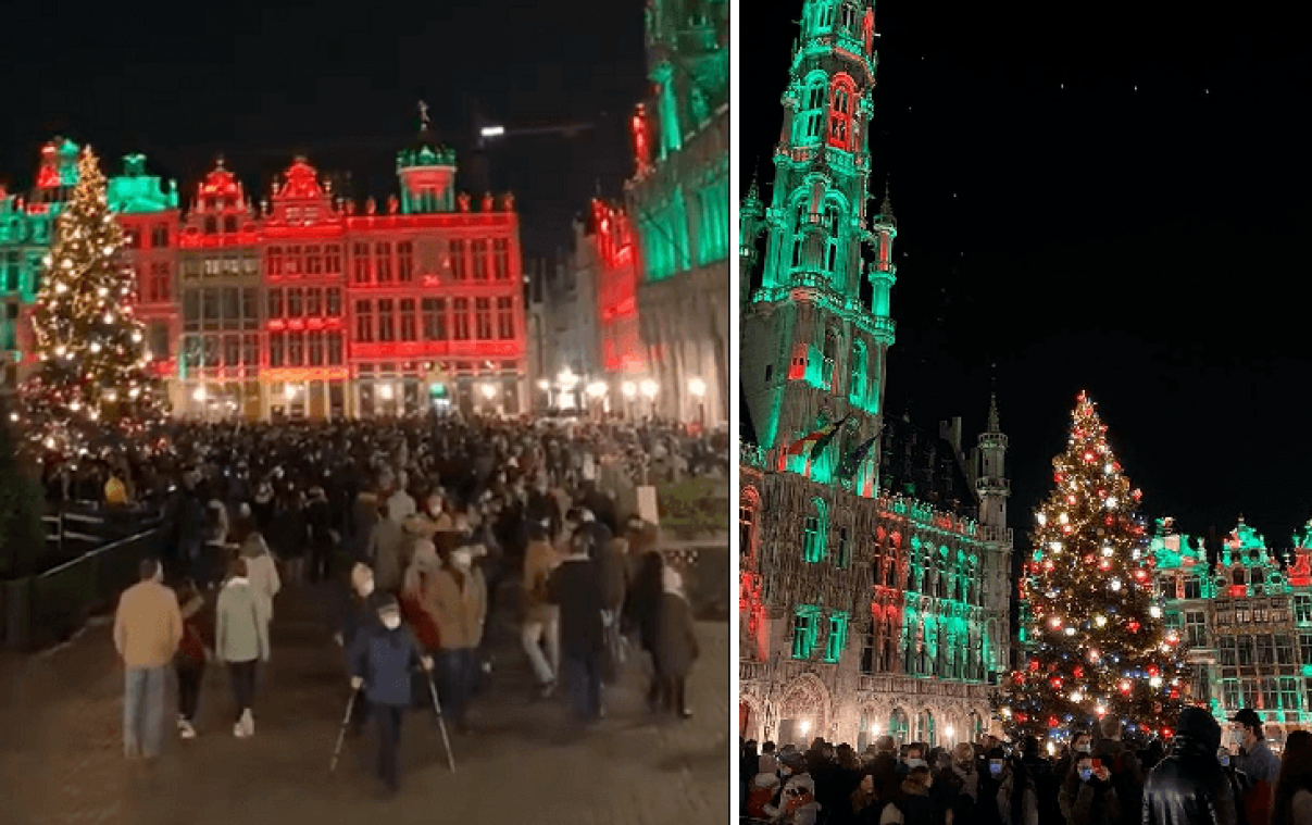 La Grand-Place de Bruxelles noire de monde samedi soir, la police devra "s'adapter"