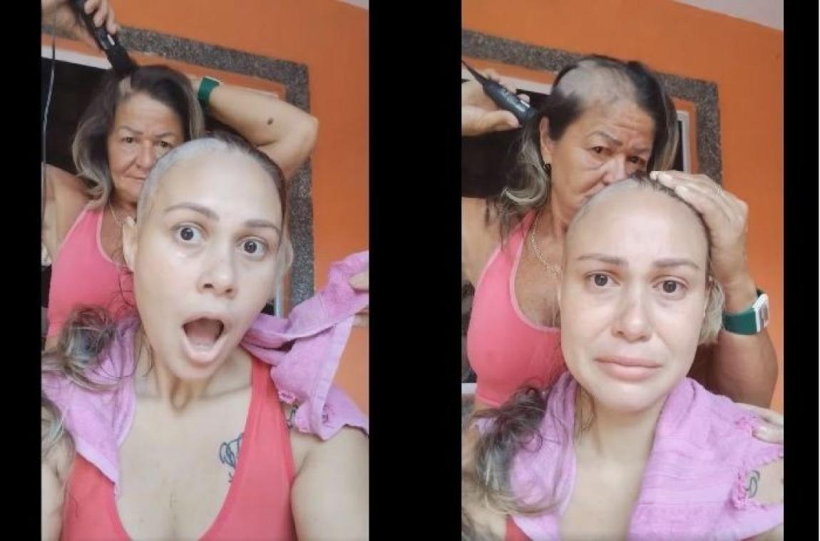 Une mère se rase les cheveux pour soutenir sa fille atteinte d'un cancer