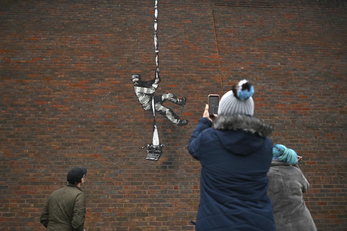 VIDEO. Banksy revendique une nouvelle uvre d'art