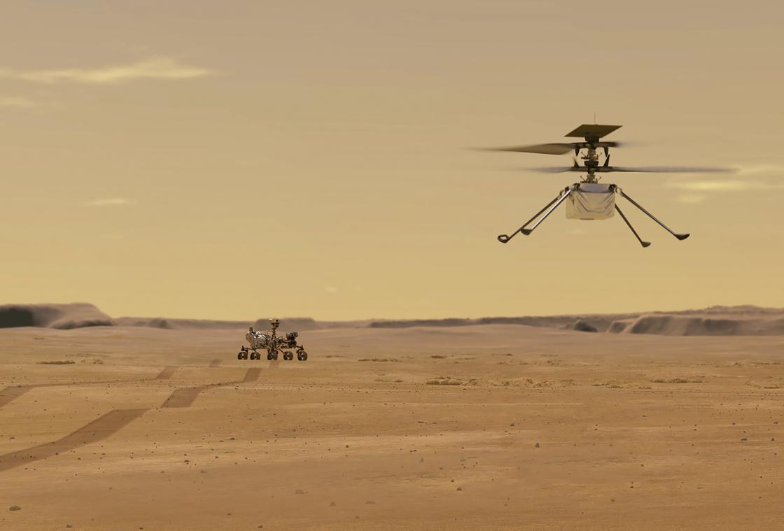 L'hélicoptère Ingenuity a survécu à sa première nuit glaciale sur Mars
