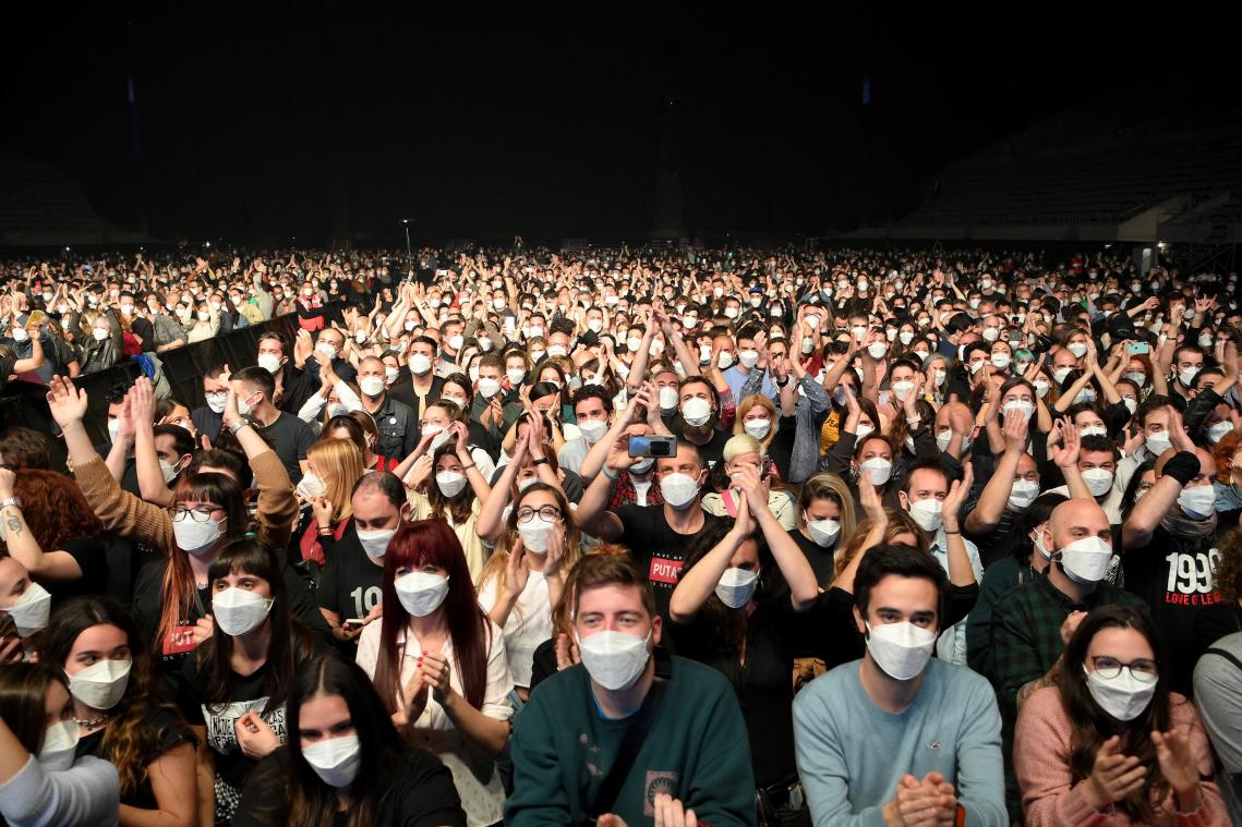 «Aucun signe» de contagion un mois après un concert-test de 5.000 personnes à Barcelone
