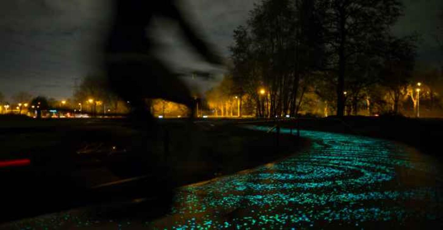 Pays-Bas : Une piste cyclable phosphorescente inspirée de Van Gogh