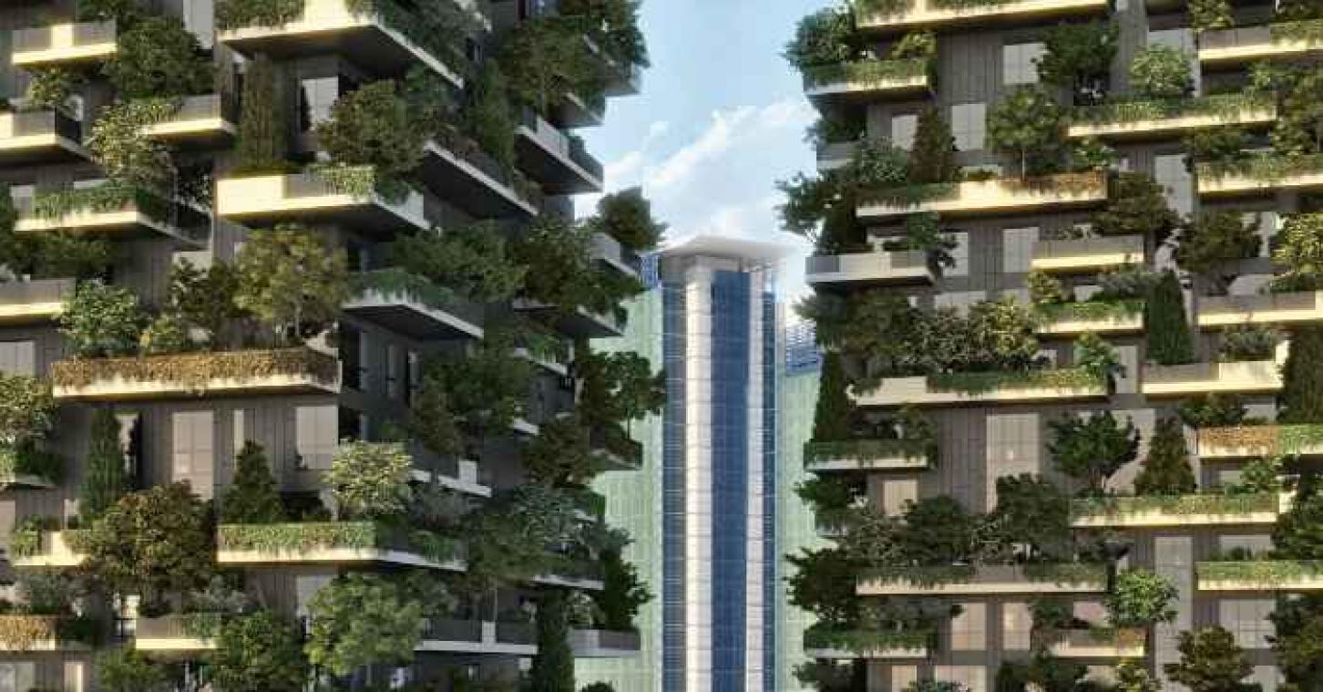 Un hectare de forêt planté sur les façades de deux immeubles de Milan