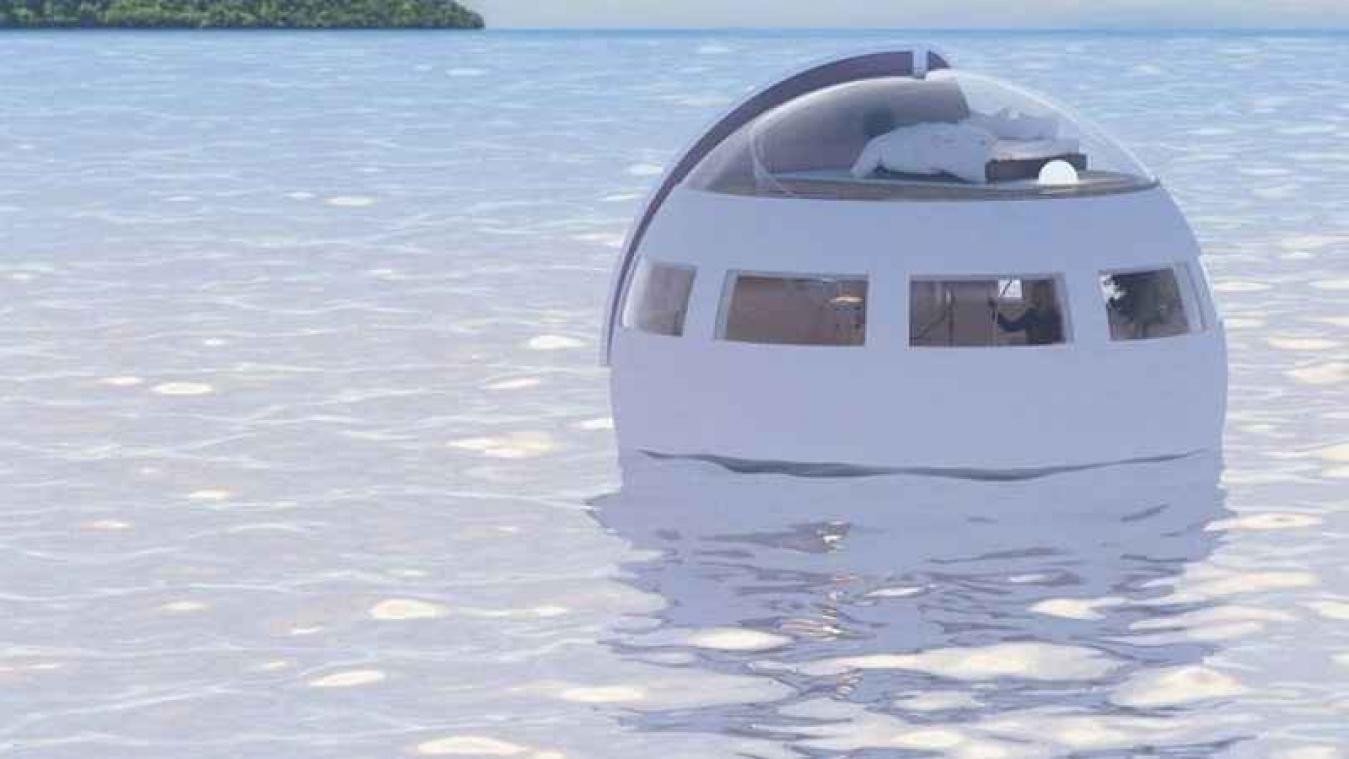 Passez une nuit dans une capsule flottante en pleine mer