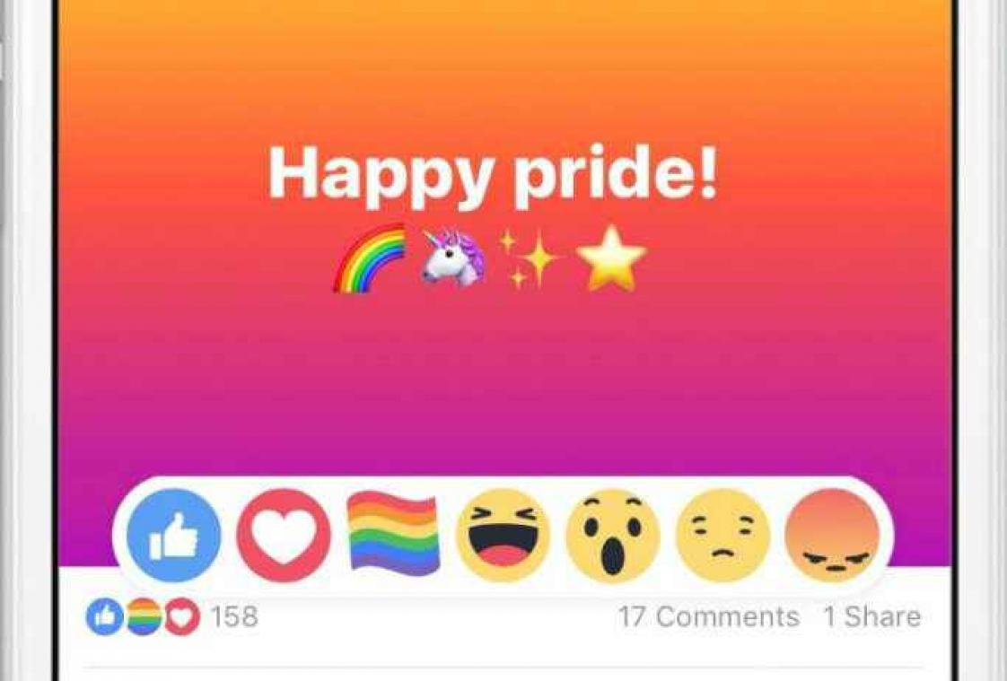 Facebook lance un bouton "Pride"