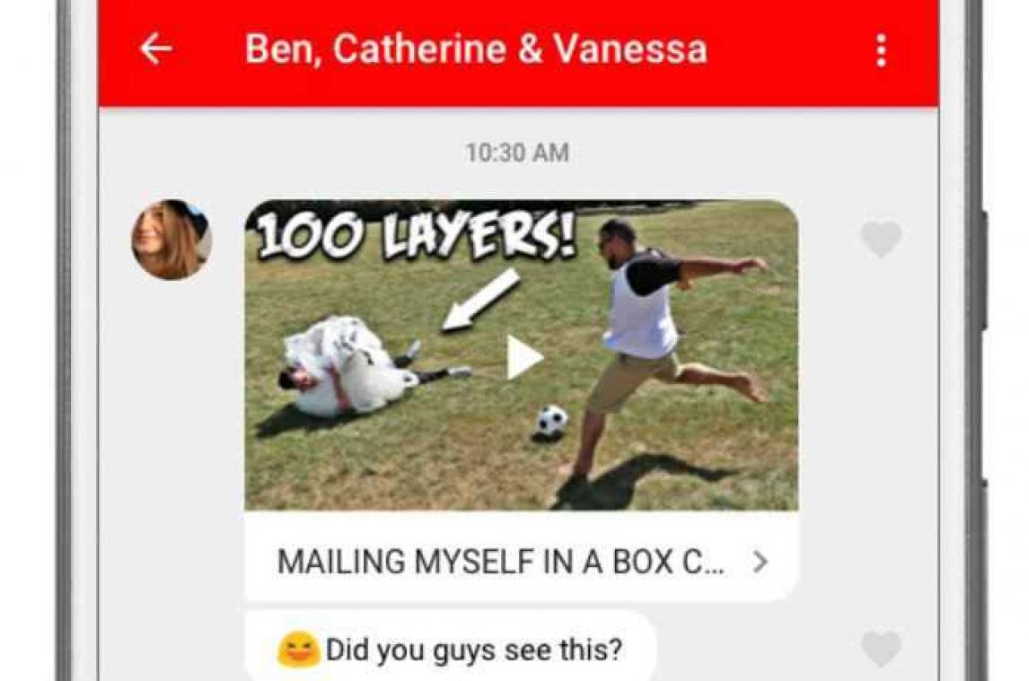 YouTube intègre une messagerie à son appli mobile
