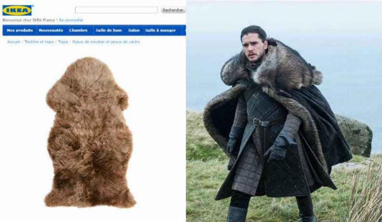 Ikea publie une notice pour fabriquer la cape de 'Game Of Thrones' avec ses tapis