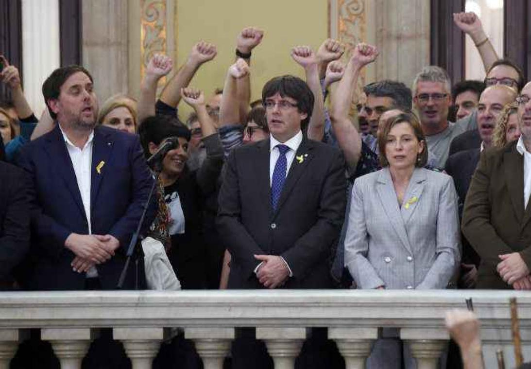Les indépendantistes catalans devant les juges à Madrid