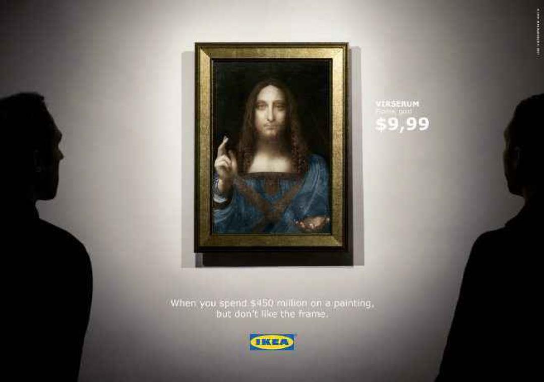 Ikea réagit avec humour à la vente du tableau le plus cher du monde