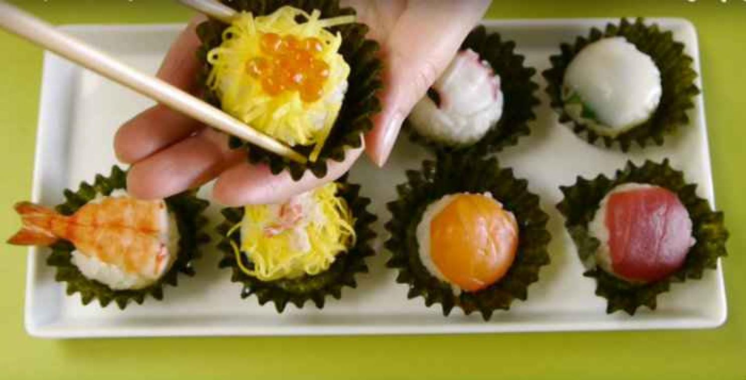 Le sushi cupcake, une nouvelle tendance culinaire venue du Japon