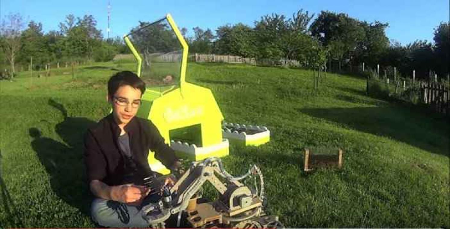Le robot jardinier d'un ado de 14 ans récompensé par Google