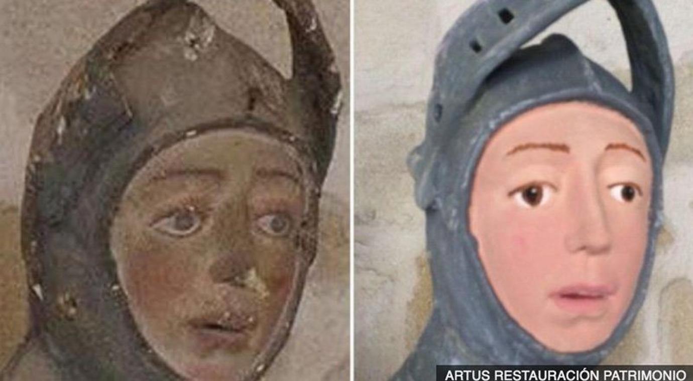 Après le Christ, un Saint-Georges restauré provoque hilarité et indignation