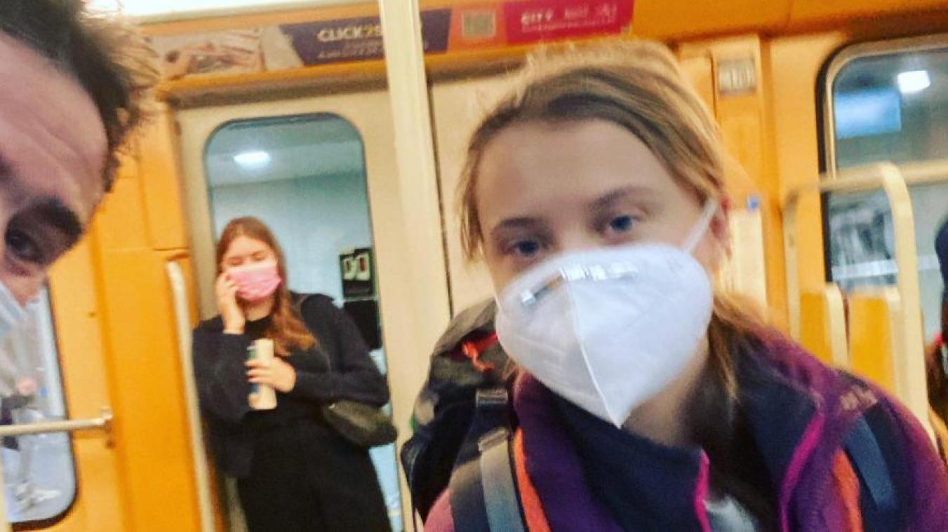 Surprise à Bruxelles: Greta Thunberg aperçue dans le métro avec Bertrand Wert