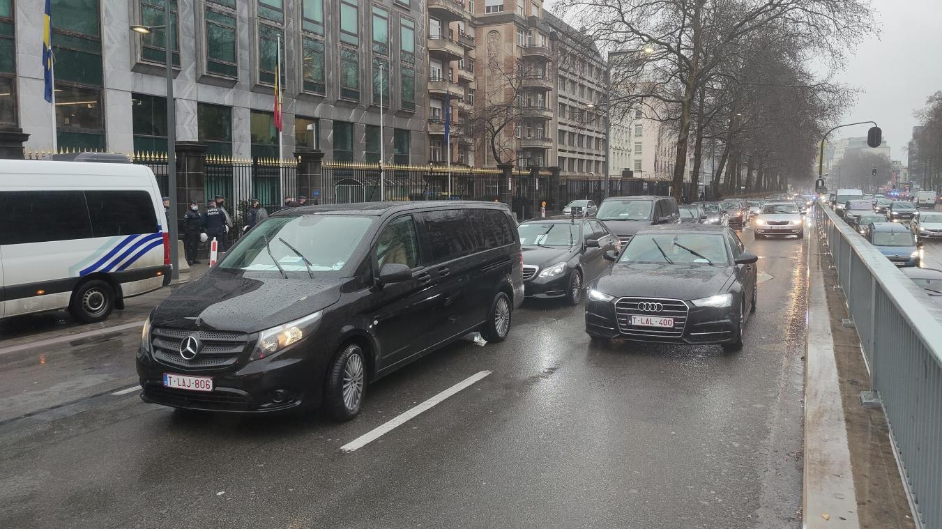 Les chauffeurs Uber ont perturbé le trafic à Bruxelles dans la nuit