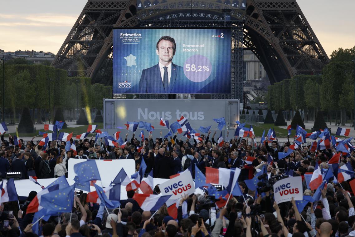 Emmanuel Macron réélu à la présidence avec 58,2% des voix