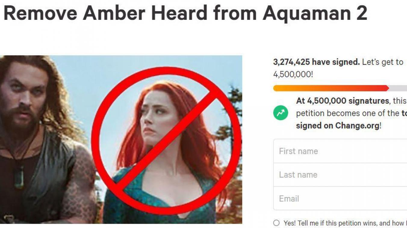 Une pétition demandant le retrait d’Amber Heard d’«Aquaman 2» récolte plus de 3 millions de signatures