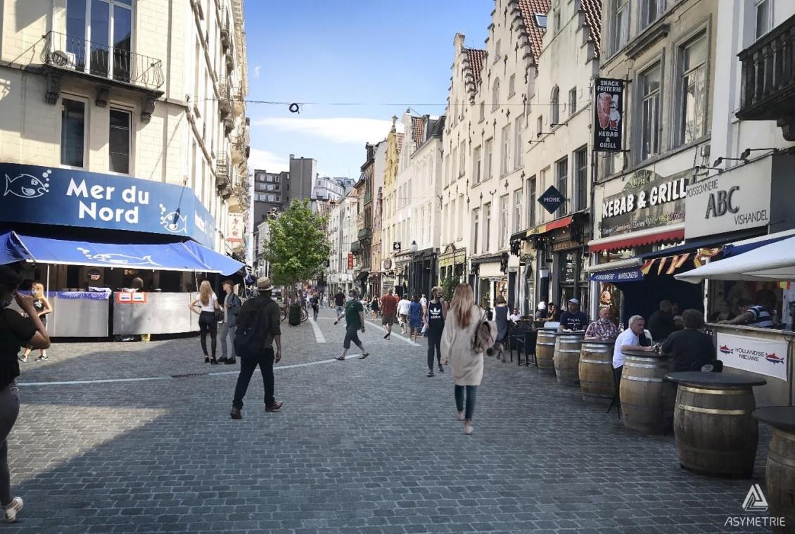 Bruxelles: Voici le futur visage de la célèbre rue Sainte-Catherine qui va être réaménagée