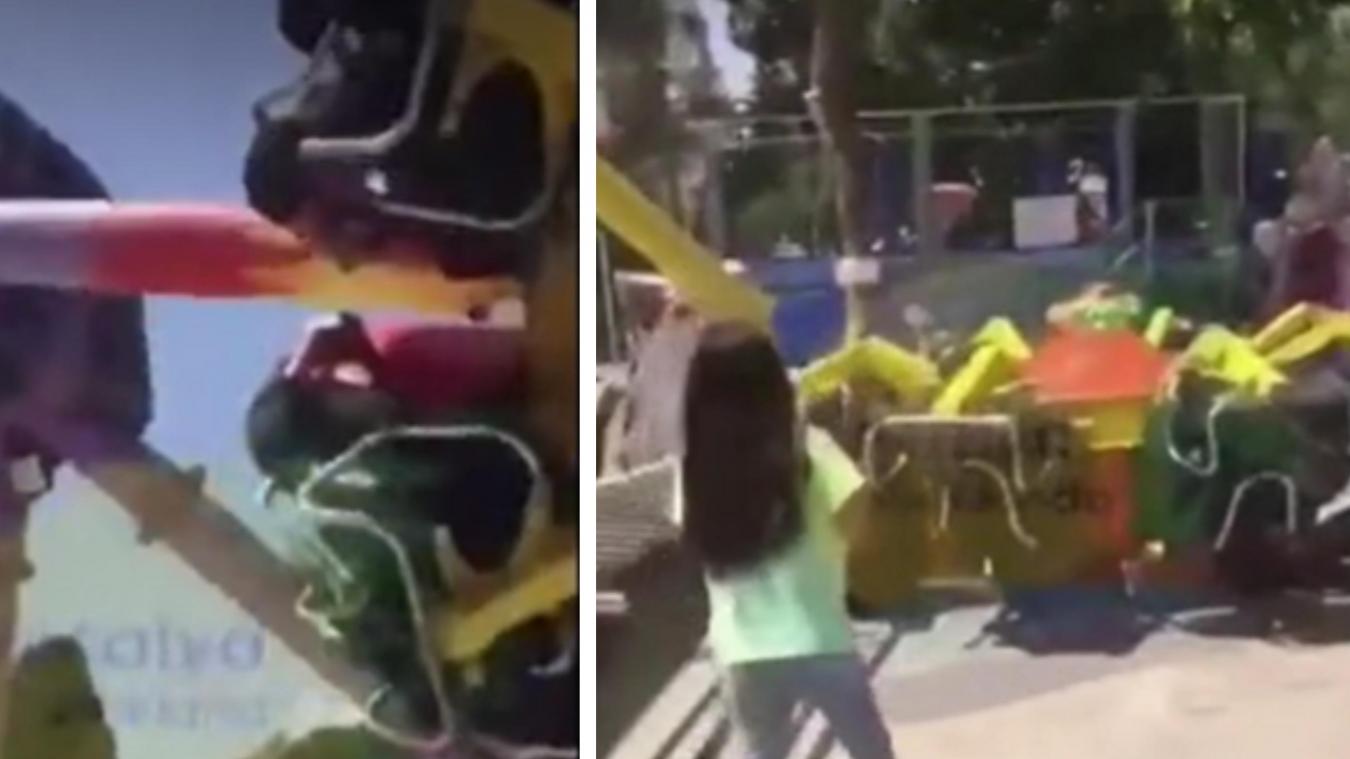 Drame au parc d’attractions: une nacelle se détache de son manège avec des enfants à son bord (vidéo)
