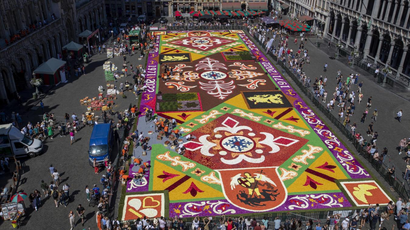 Découvrez les plus belles photos du tapis de fleurs sur la Grand-Place de Bruxelles