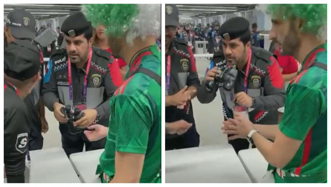 Coupe du monde au Qatar: un fan cachait de l’alcool dans une paire de jumelles (vidéo)